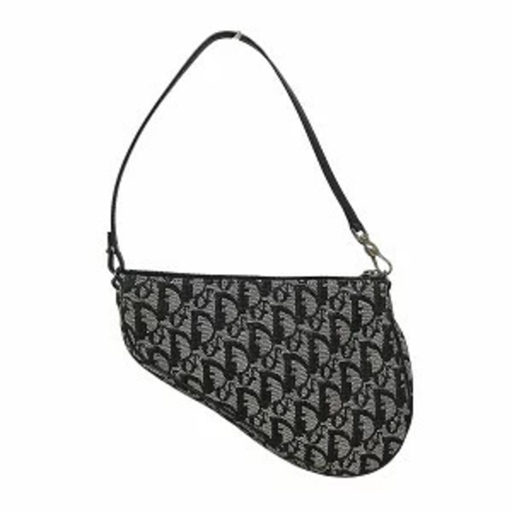 Dior Saddle  Handbag Bag Christian Trotter Black